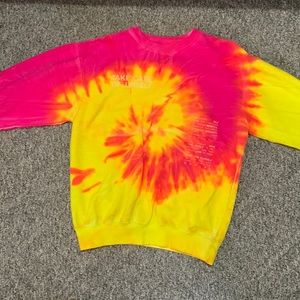 Neon Tye-Dye Sweatshirt